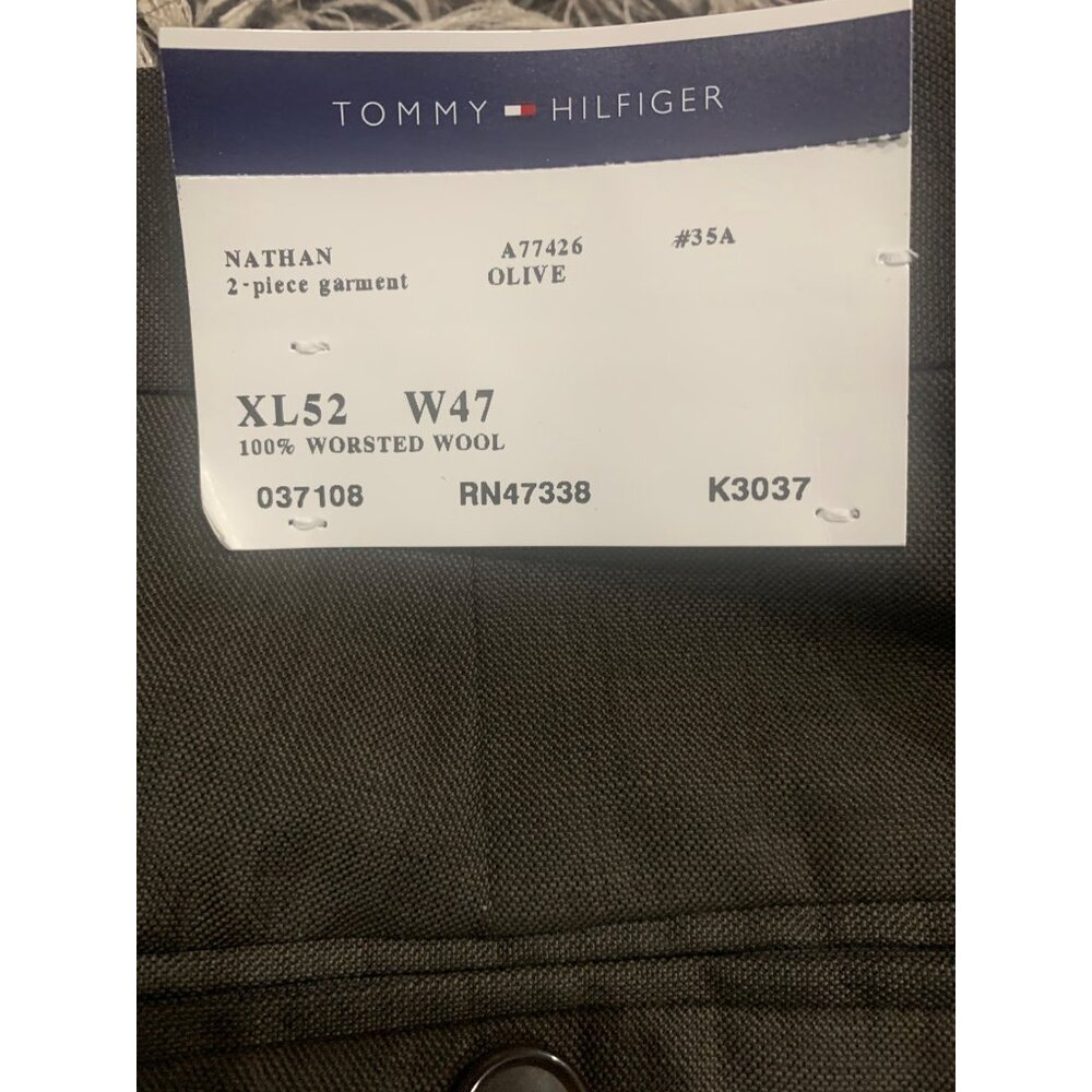 Tommy Hilfiger olive green Dress Pants Size W47 - Picture 5 of 5